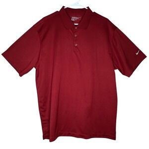 Nike Golf Tour Performance Dri-Fit Polo‎ Shirt Men's XL Maroon Short Sleeve